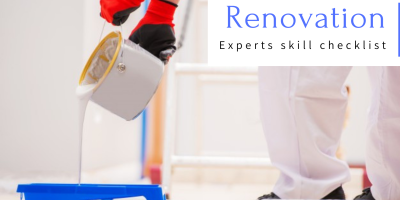 Renovation Experts skill checklist